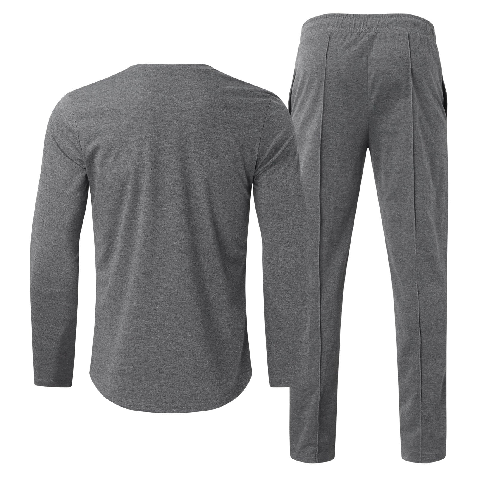 Men's Two-Piece Fitness Tracksuit Set - Stylish Tight T-Shirt and Cargo Pants for Casual Sports Training